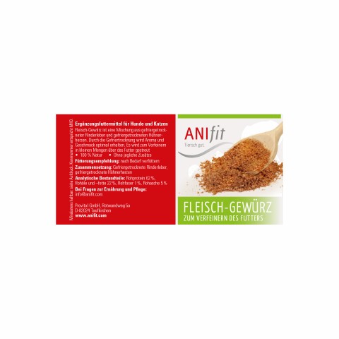 Hond Kat Accessories B.A.R.F. Snacks Voedingssupplementen Vleeskruiden 20g 1 Stuk -3- Anifit